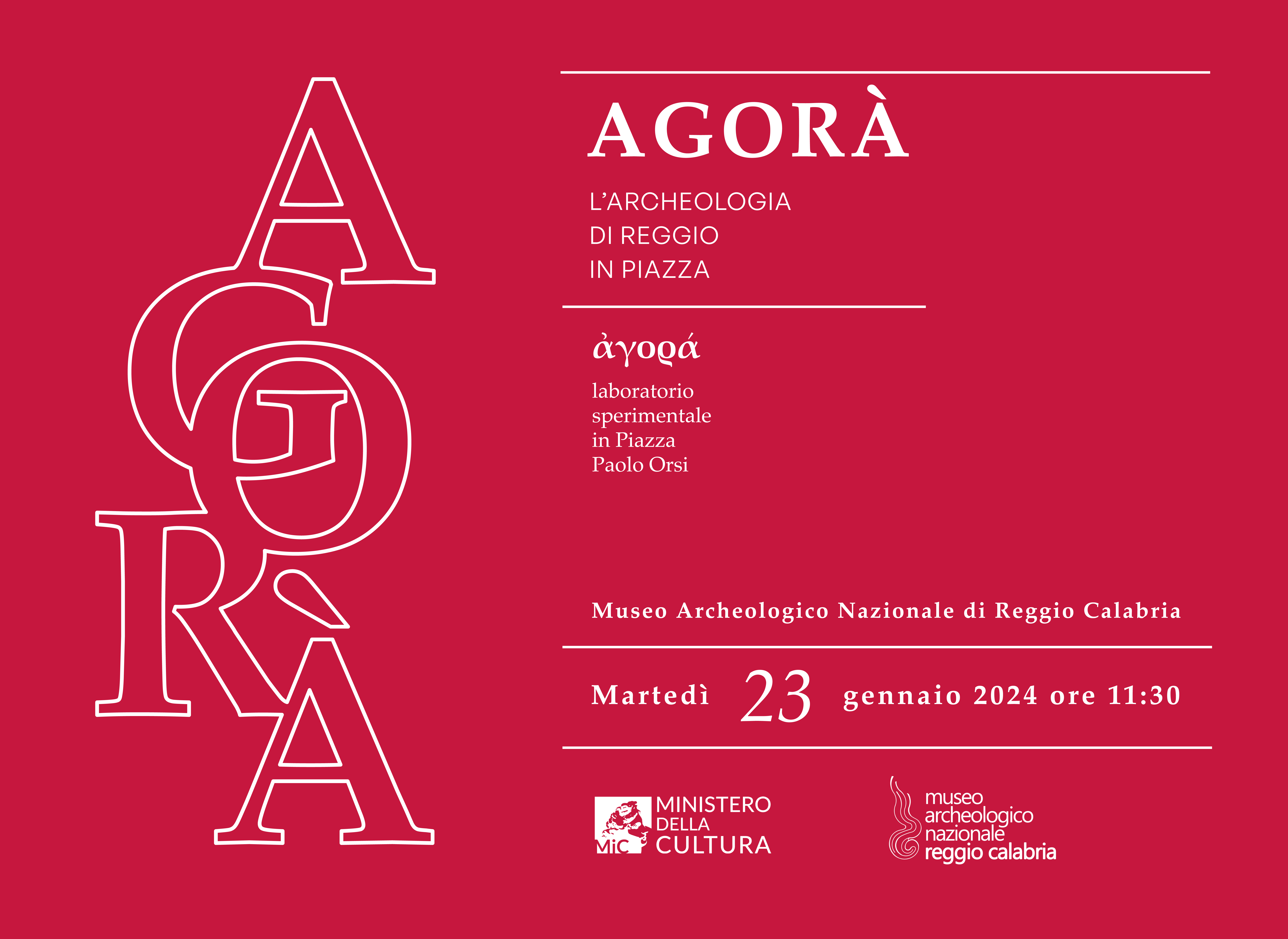 Agorà: L’archeologia di Reggio in piazza